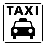 Taxi Taxi Stop SVG Icon